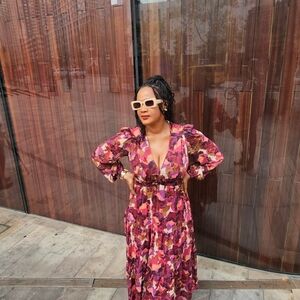 Sofia by Sofia Vergara Multicolor Long Sleeve Dress